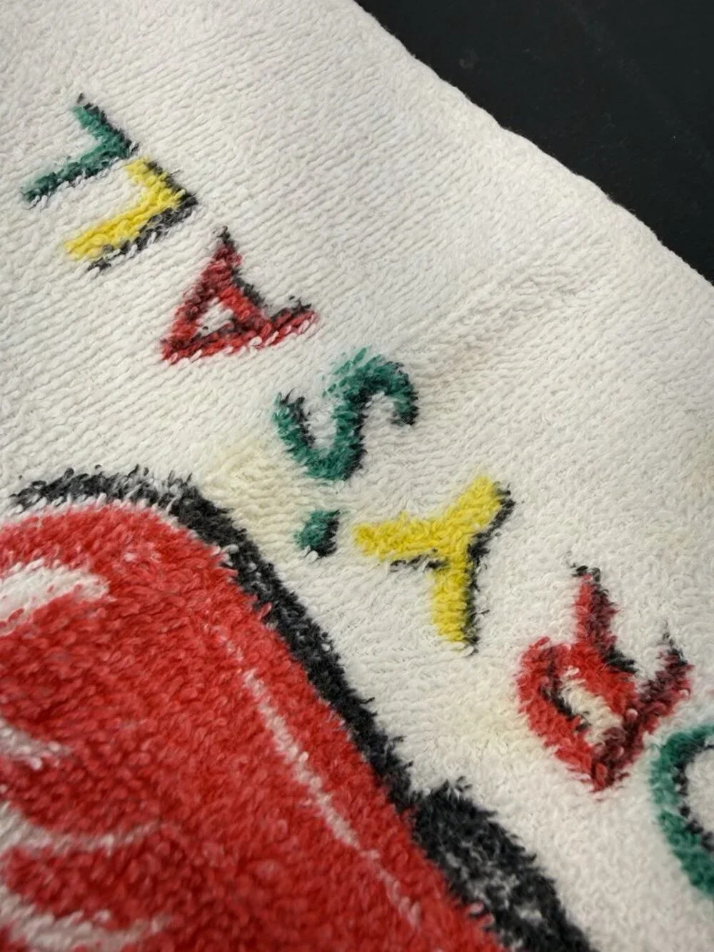 Vintage Retro Cannon Kitchen Towel “Dry’s All” Christmas Cats Kittens In Boot